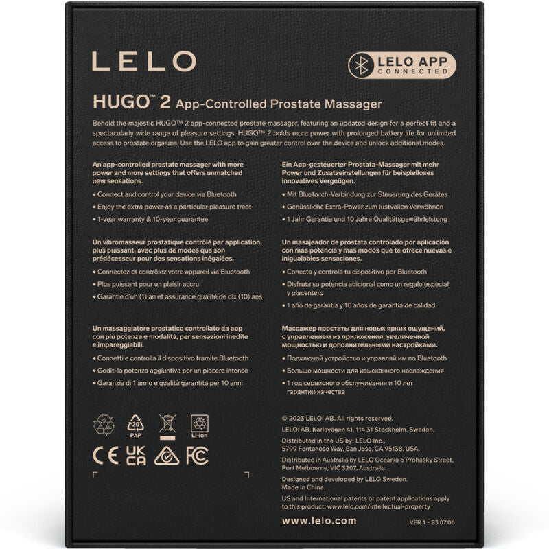 Lelo – Masseur de Prostate Hugo 2 Vert