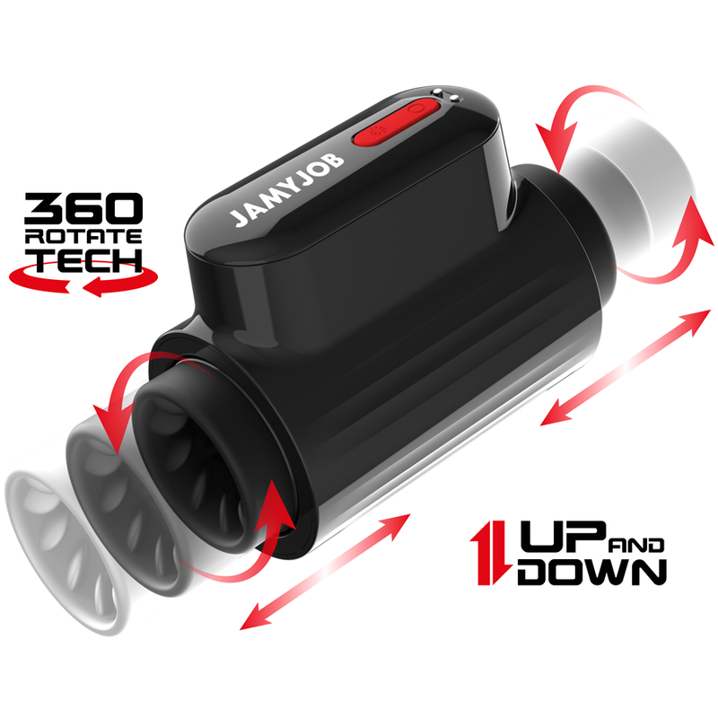Jamyjob – Vortex Masturbateur Turbo Va-et-Vient et Rotation 360°
