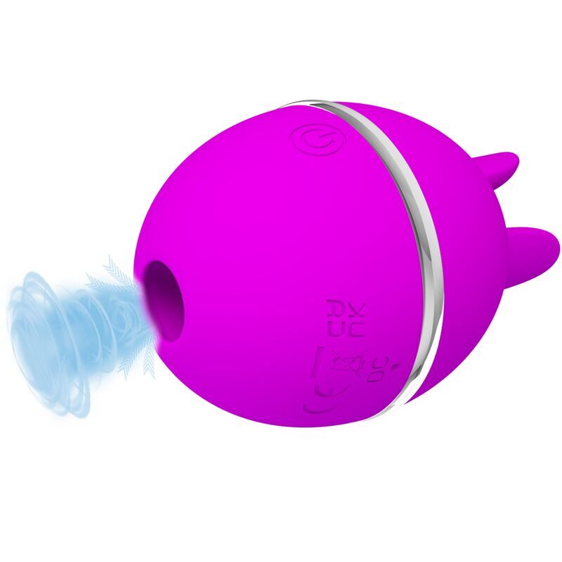 Pretty Love – Vibromasseur Rond en Silicone Gemini Ball Violet