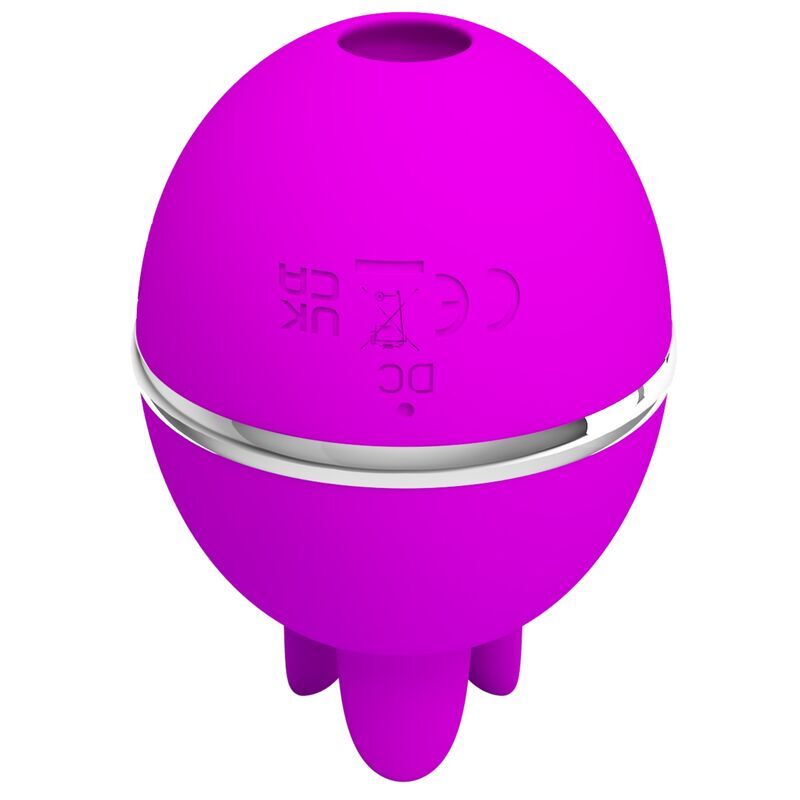 Pretty Love – Vibromasseur Rond en Silicone Gemini Ball Violet