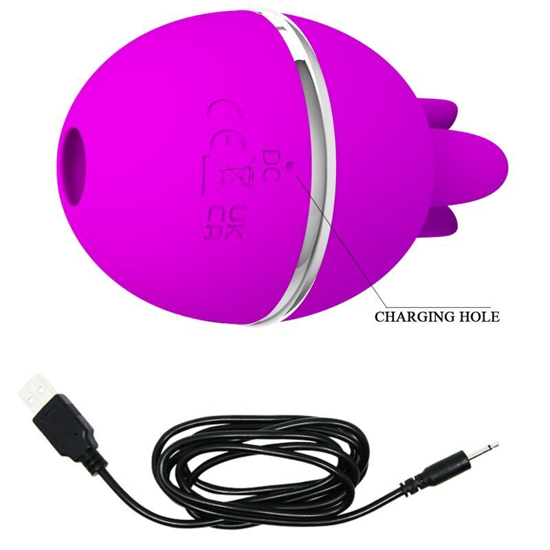 Pretty Love – Vibromasseur Rond en Silicone Gemini Ball Violet