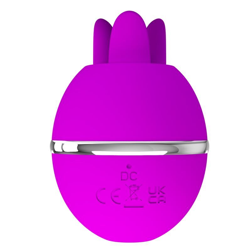 Pretty Love – Vibromasseur Rond en Silicone Gemini Ball Violet