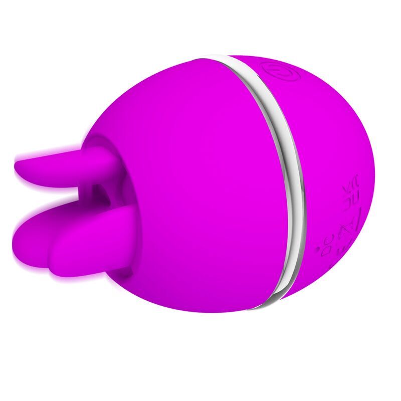 Pretty Love – Vibromasseur Rond en Silicone Gemini Ball Violet
