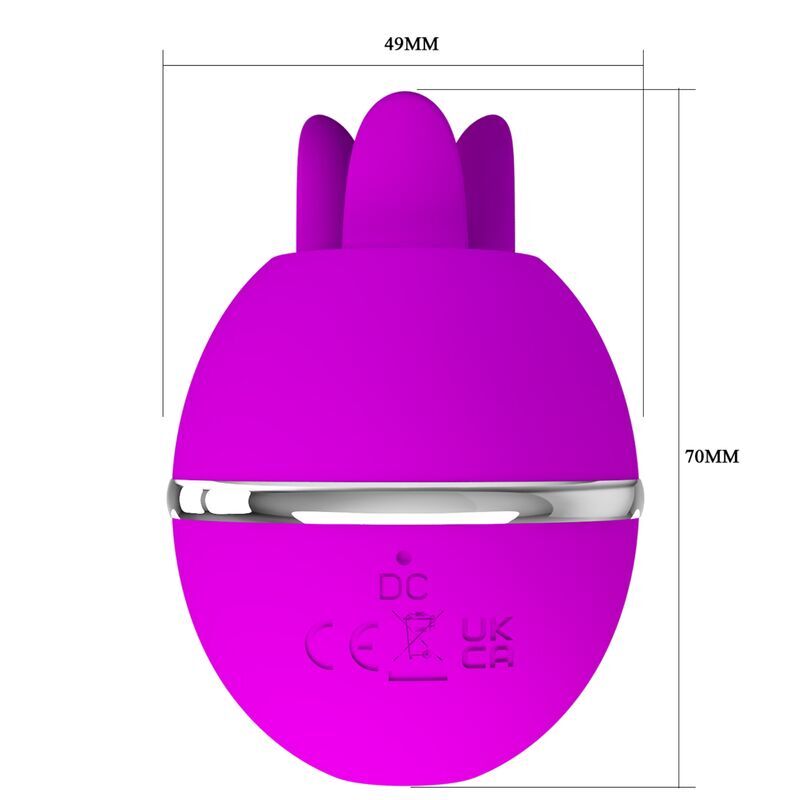 Pretty Love – Vibromasseur Rond en Silicone Gemini Ball Violet