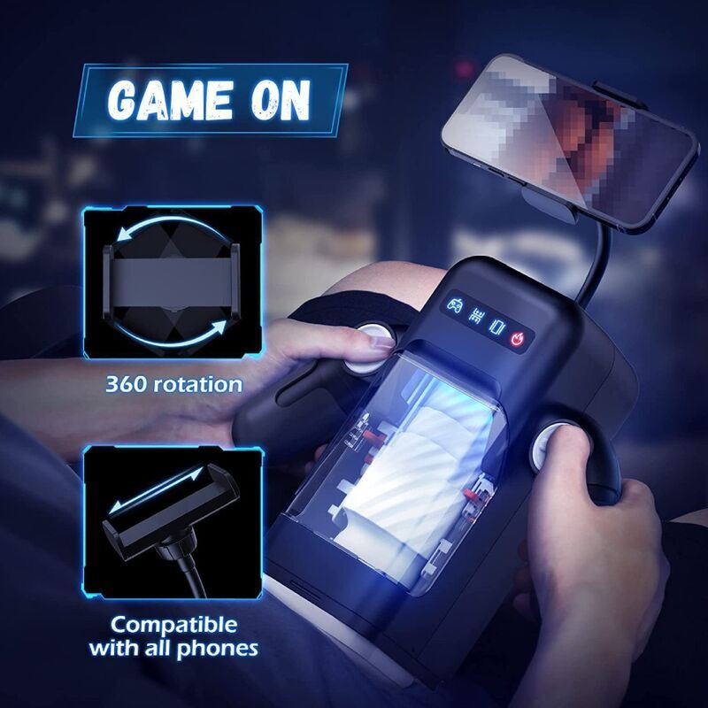 Baile – Game Cup Masturbateur Vibrant et Chauffant avec Support Téléphone