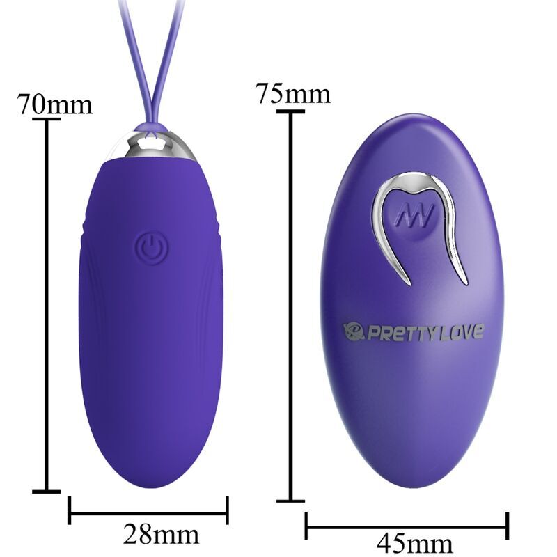 Pretty Love – Jenny Youth œuf vibrant Télécommande Violet