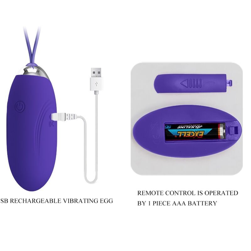 Pretty Love – Jenny Youth œuf vibrant Télécommande Violet