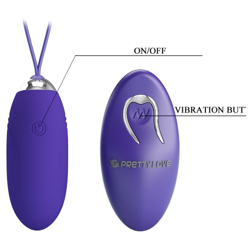 Pretty Love – Jenny Youth œuf vibrant Télécommande Violet