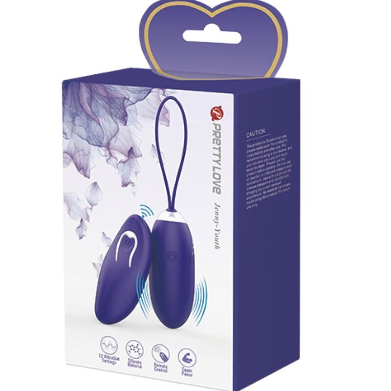 Pretty Love – Jenny Youth œuf vibrant Télécommande Violet