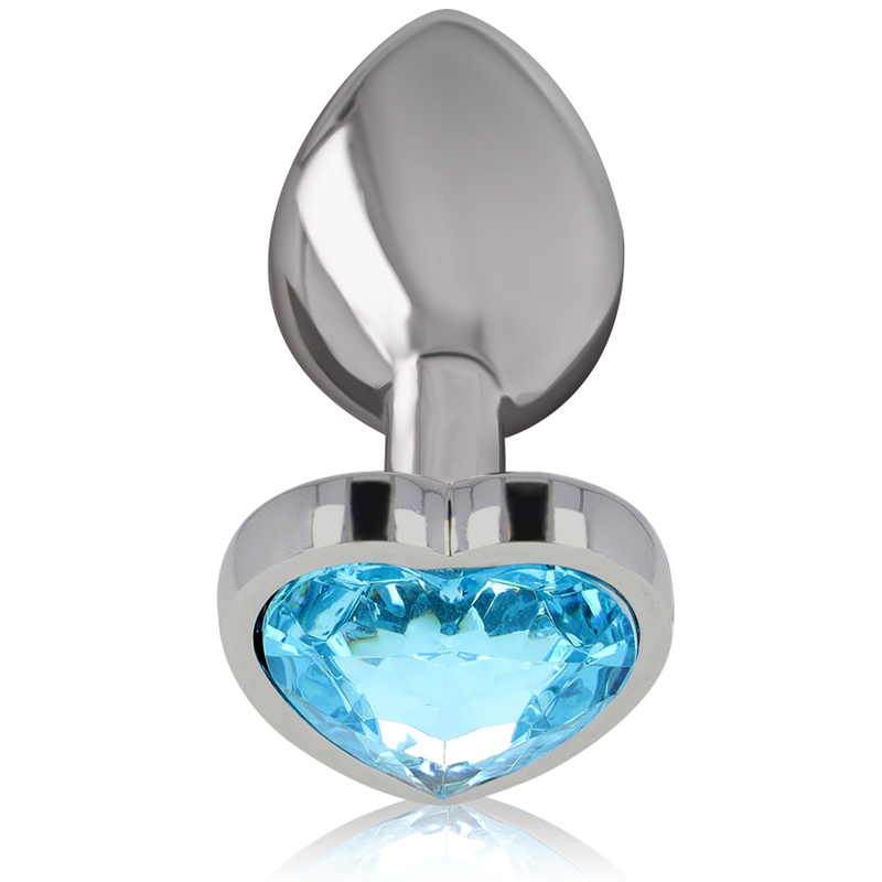 Intense – Plug Anal Métal Aluminium Coeur Bleu Taille S