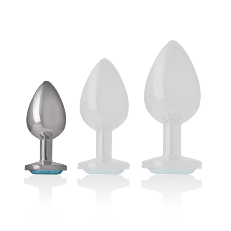 Intense – Plug Anal Métal Aluminium Coeur Bleu Taille S