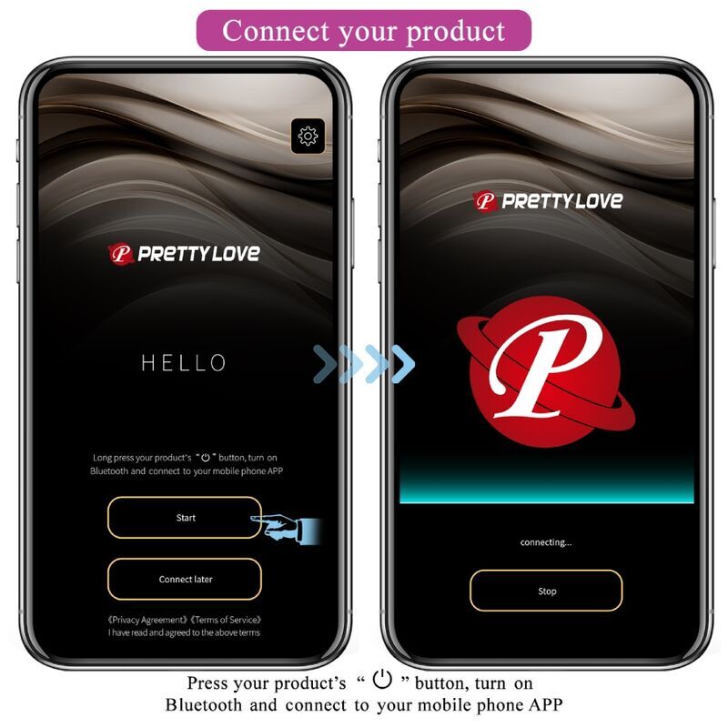 Pretty Love – Nymph Oeuf Vibrant Contrôlé par Application Lila
