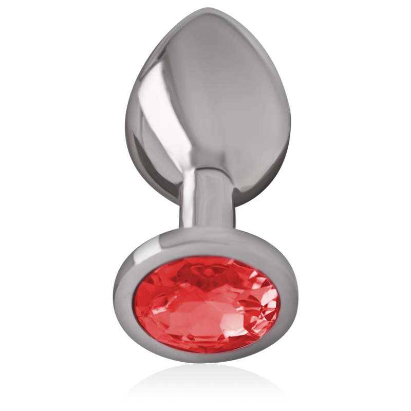 Intense – Plug Anal En Métal Avec Cristal Rouge Taille M