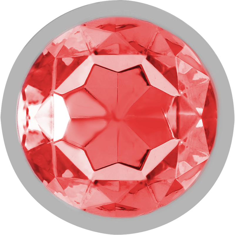 Intense – Plug Anal En Métal Avec Cristal Rouge Taille M