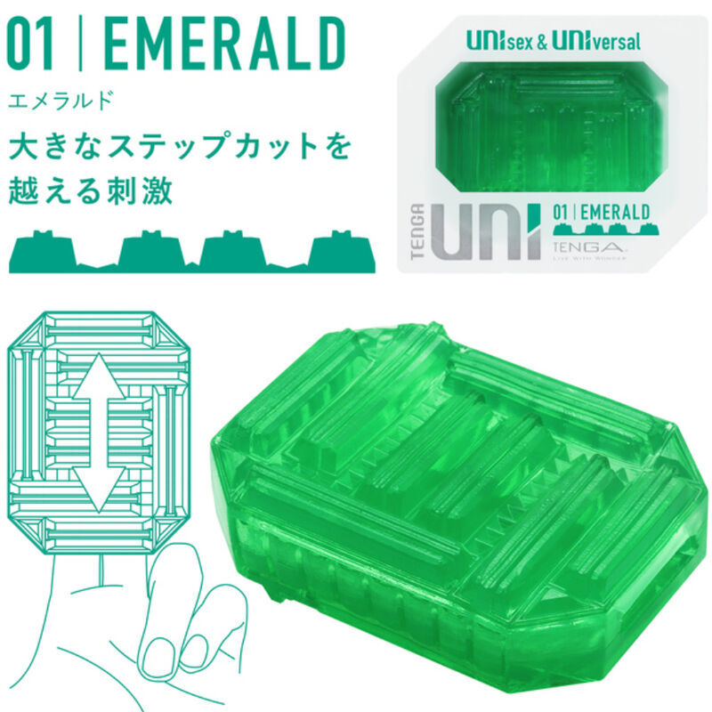 Tenga – Dé Dés Masturbateur Uni Émeraude