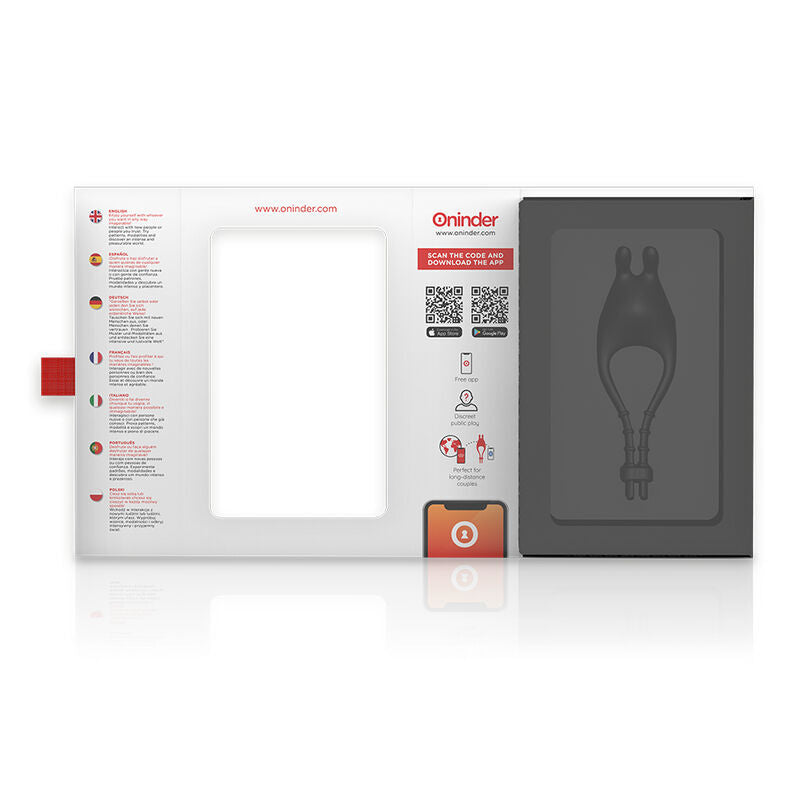 Oninder – Anneau Vibrateur Réglable Rechargeable Pampa Avec Stimulateur De Clitoris 10 Vitesses – Application Gratuite