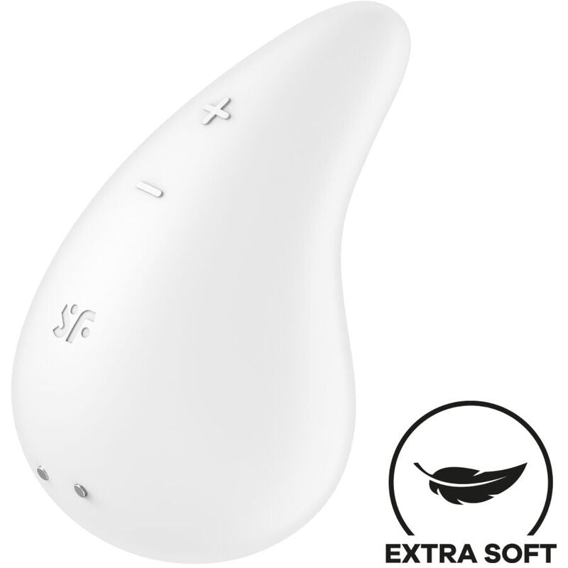 Satisfyer – Vibromasseur Dew Drop Lay-On Blanc