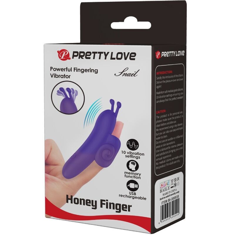 Pretty Love – Snail Stimulateur de Doigt Violet