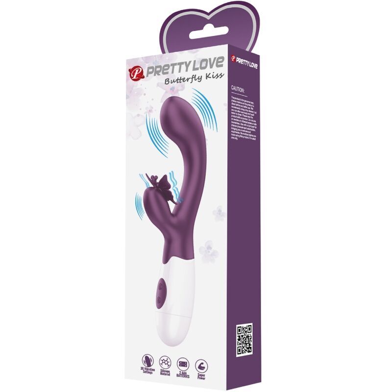 Pretty Love – Butterfly Kiss Vibrateur Rabbit Et Stimulateur De Point G Violet