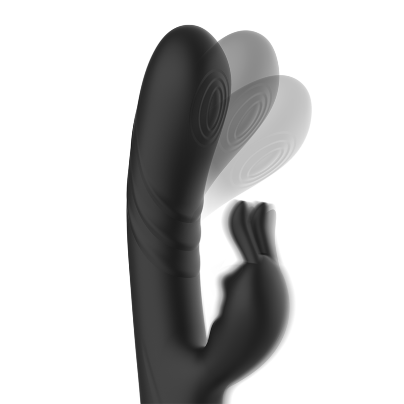Black&Silver – Stimulateur De Lapin En Silicone Rechargeable Jamie Noir