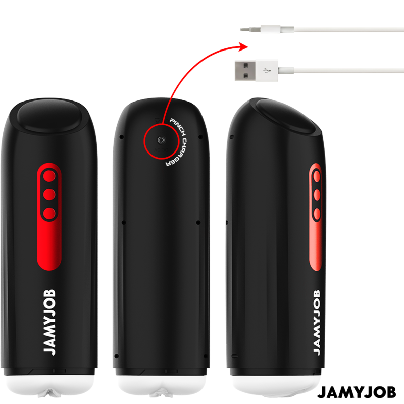 JAMYJOB - MASTURBATEUR VAGIN AUTOMATIQUE PHANTOM 5 MODES D''ASPIRATION ET DE POUSSE
