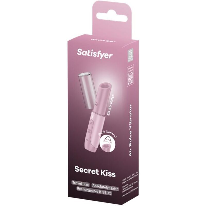 Satisfyer – Stimulateur De Clitoris Secret Kiss Wave Rose