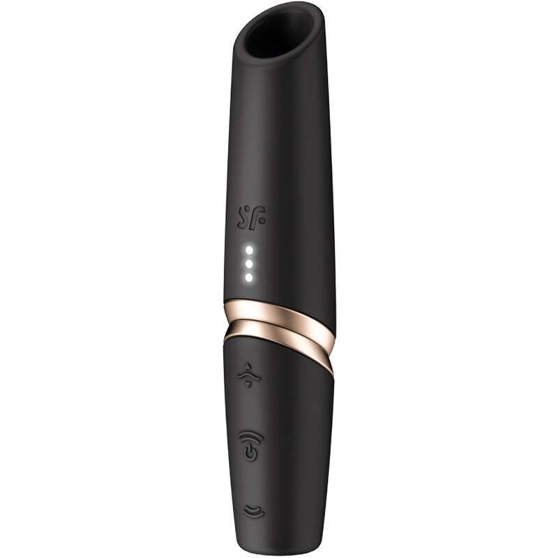 Satisfyer – Stimulateur De Clitoris Perfect Kiss Wave Noir / Or