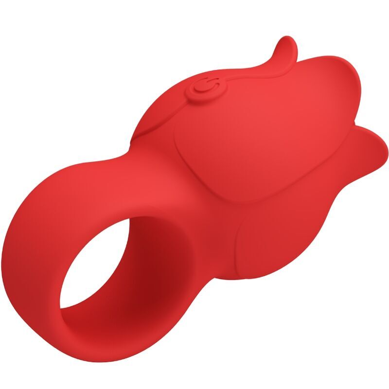 Pretty Love – Jae Vibromasseur de Doigt en Forme de Rose Rouge