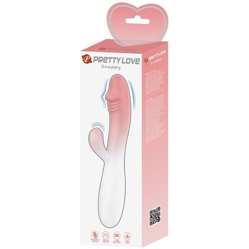 Pretty Love – Vibrateur Snappy Rabbit 30 Vibrations Rose