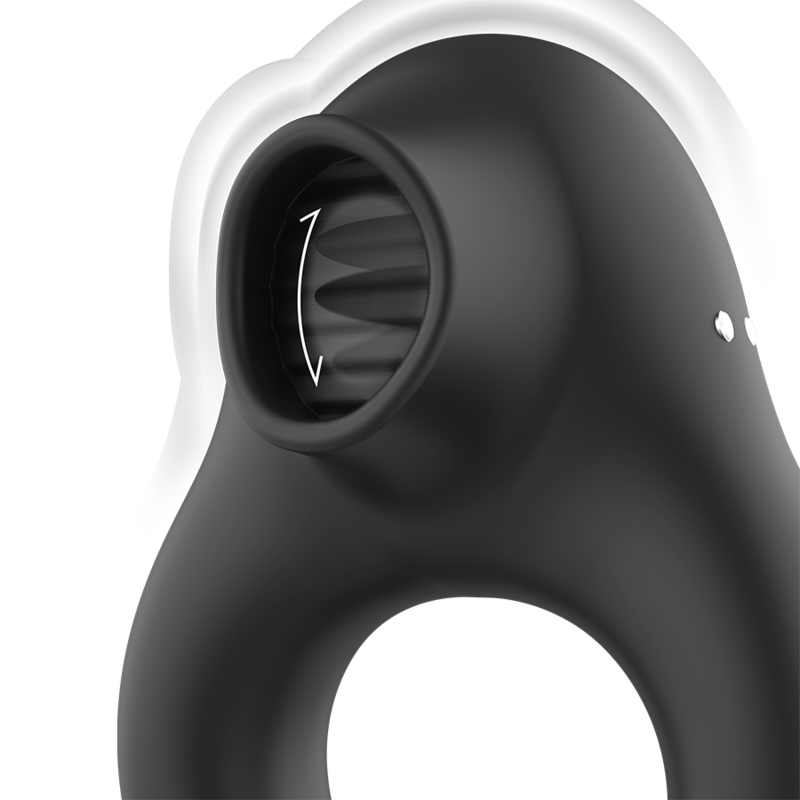 Black&Silver – Anneau Vibromasseur en Silicone 3 Moteurs Rechargeable Noir