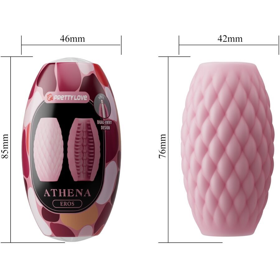 Pretty Love – Masturbateur Pour Homme En Silicone Athena Eros Rose