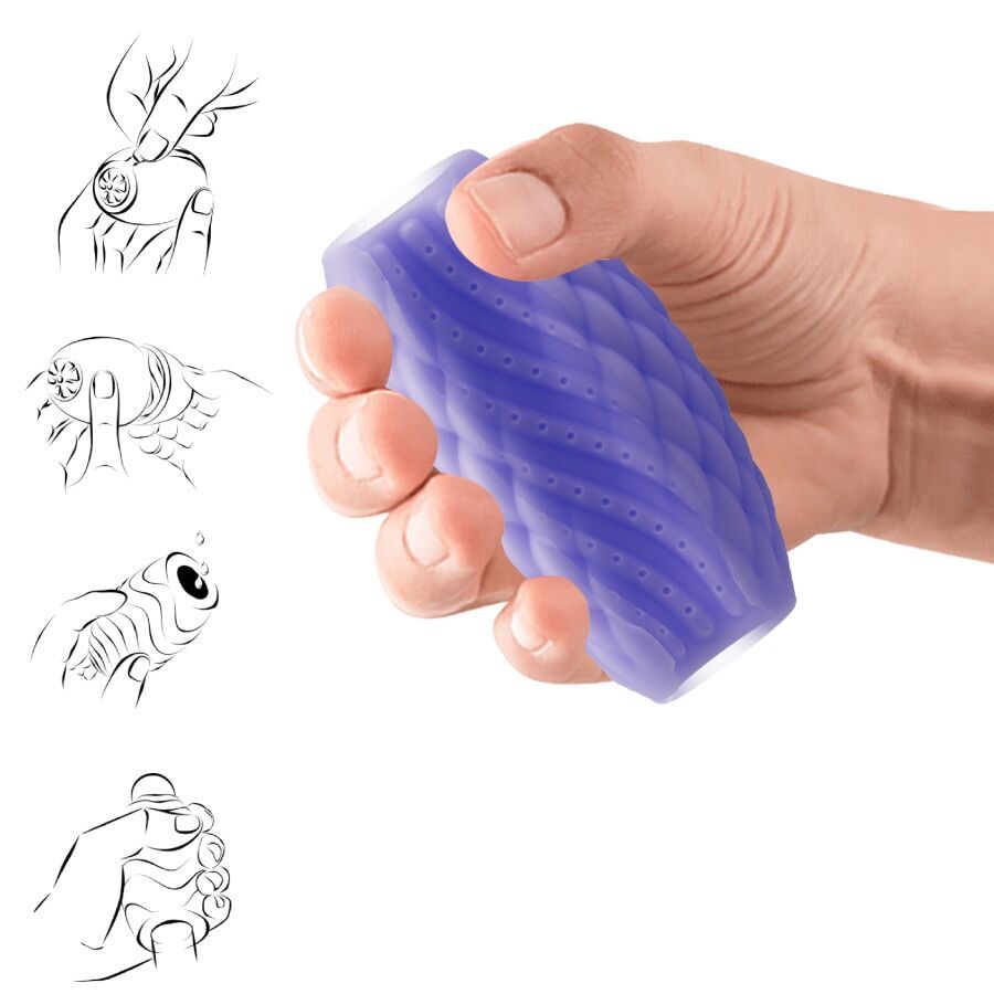 Pretty Love – Masturbateur Pour Homme En Silicone Athena Eros Violet