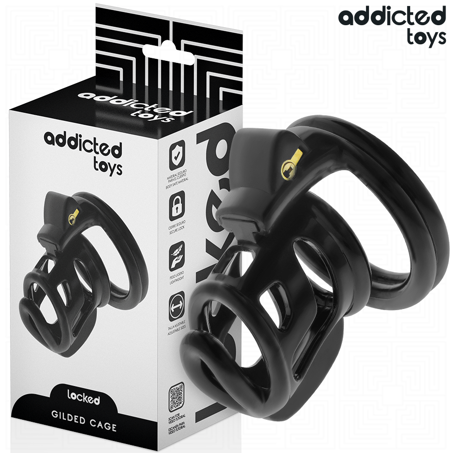 Addicted Toys – Cage de Chasteté Gilden Cage en Silicone 8,5 cm