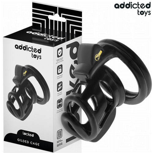 Addicted Toys – Cage de Chasteté Gilden Cage en Silicone 8,5 cm