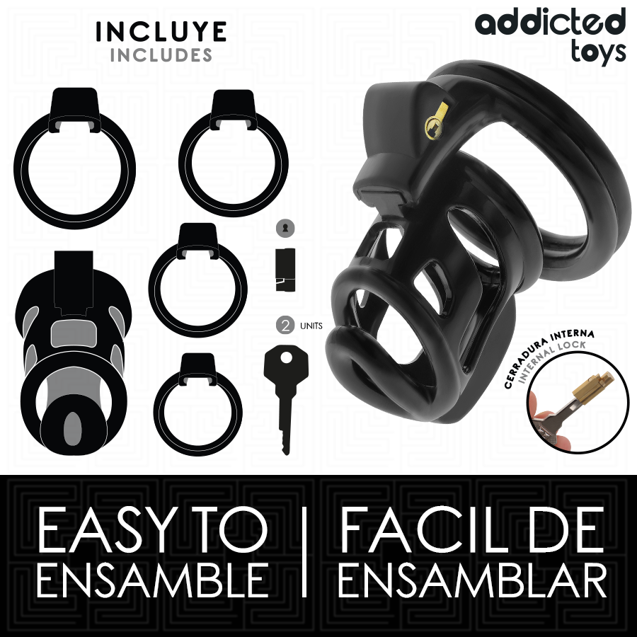 Addicted Toys – Cage de Chasteté Gilden Cage en Silicone 8,5 cm
