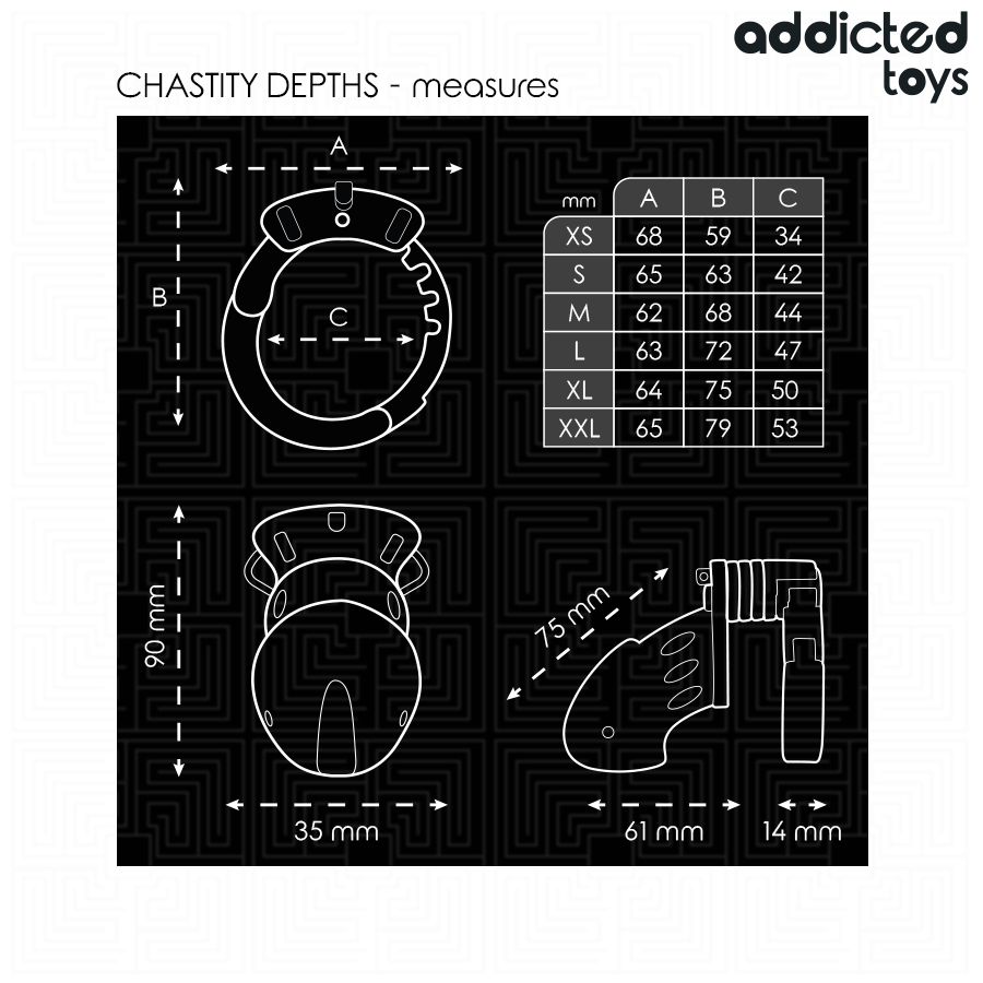 Addicted Toys – Cage de Chasteté Chastity Depths 7,5 cm
