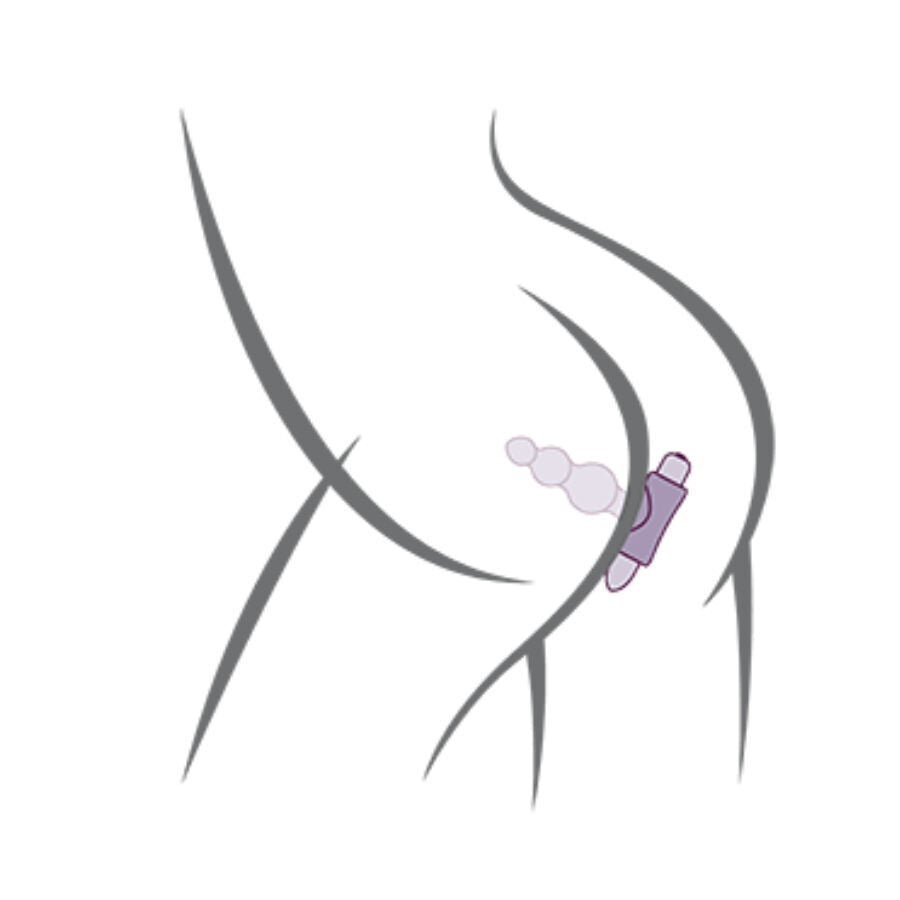 ROCKS-OFF - PETITE SENSATIONS BUBBLES ANAL PLUG VIBRATEUR NOIR