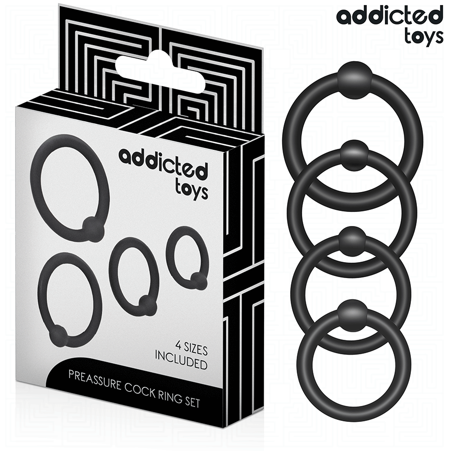 Addicted Toys – Lot D’anneaux En Silicone À Pression
