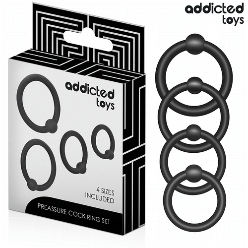 Addicted Toys – Lot D’anneaux En Silicone À Pression