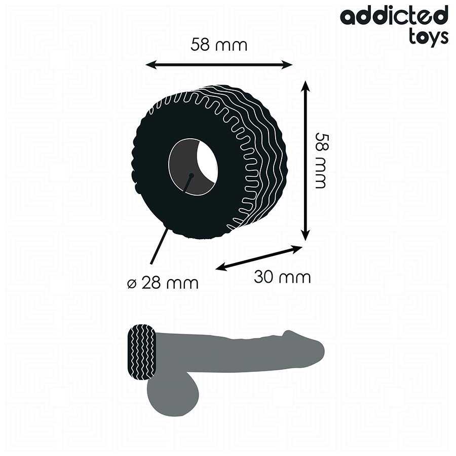 Addicted Toys – Anneau pénien extra épais