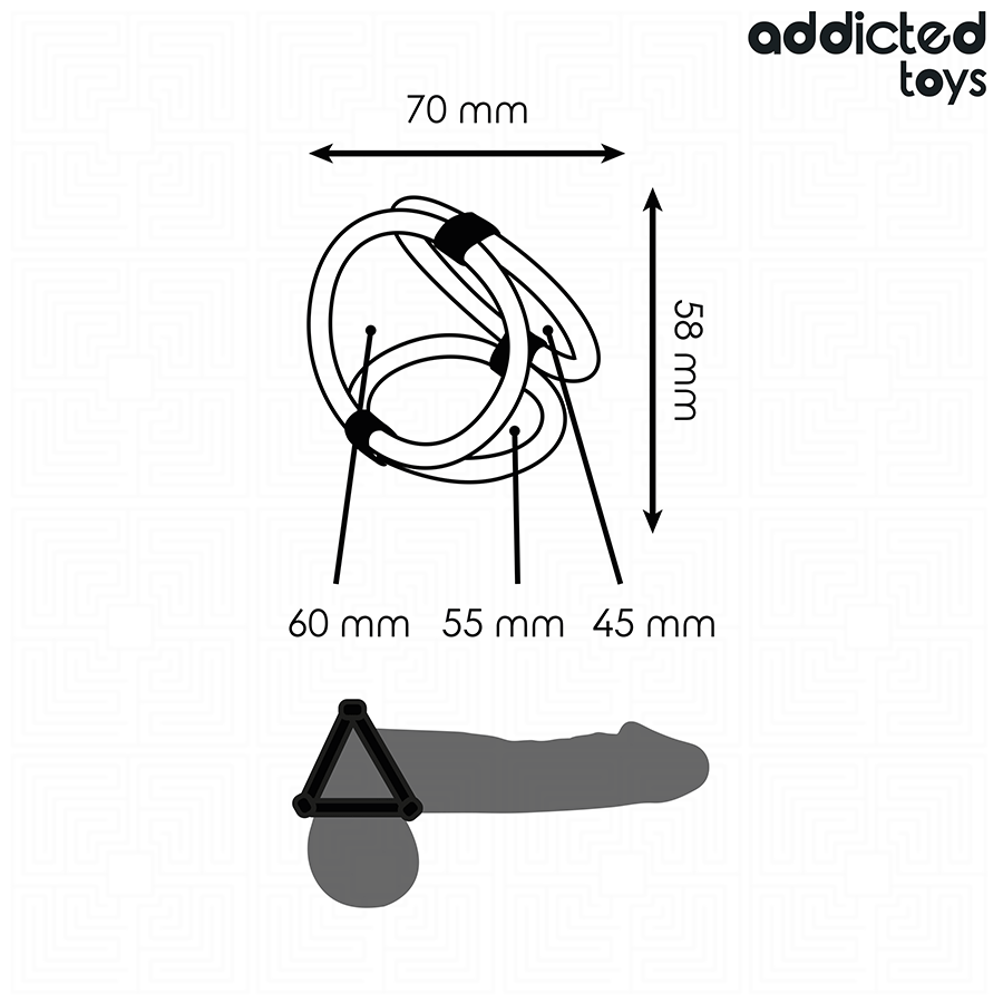 Addicted Toys – Anneau Pénis Triple
