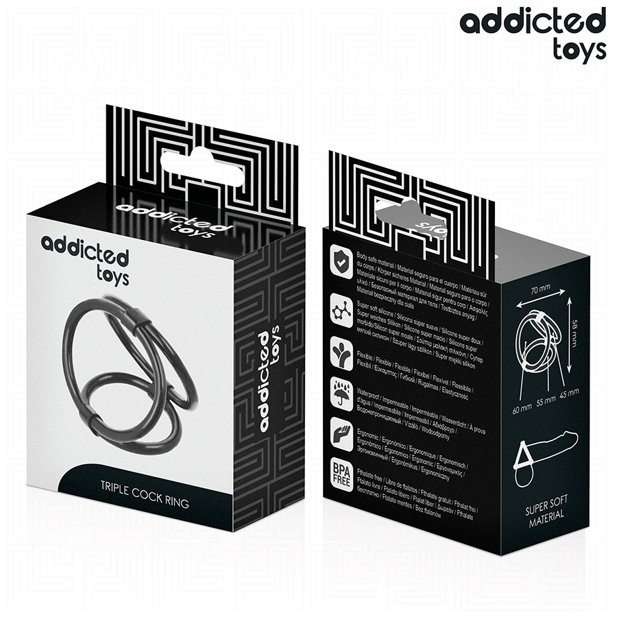 Addicted Toys – Anneau Pénis Triple