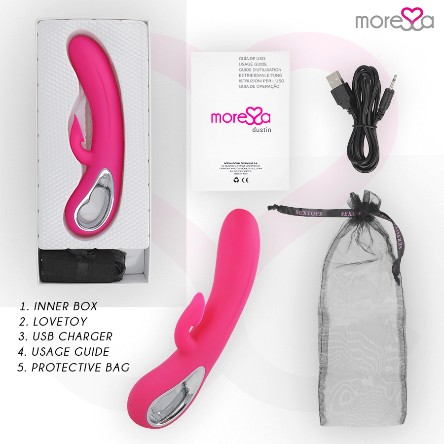 Moressa – Dustin Aspiration Clitoridienne Et Vibrations Puissantes Silicone Premium Rechargeable