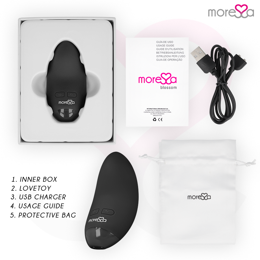 MORESSA - VIBRATEUR BLOSSOM NOIR