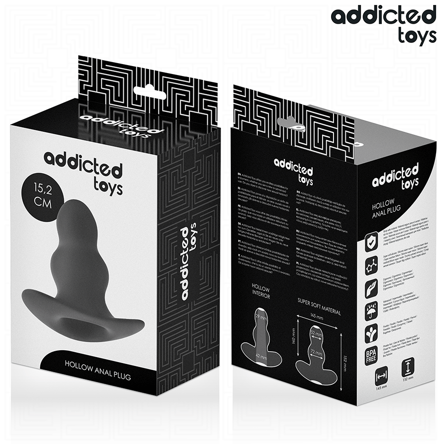 Addicted Toys – Plug Anal Creux Taille Xxl 15,2 CM