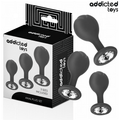 Addicted Toys – Lot De 3 Plug Anal Avec Bijou