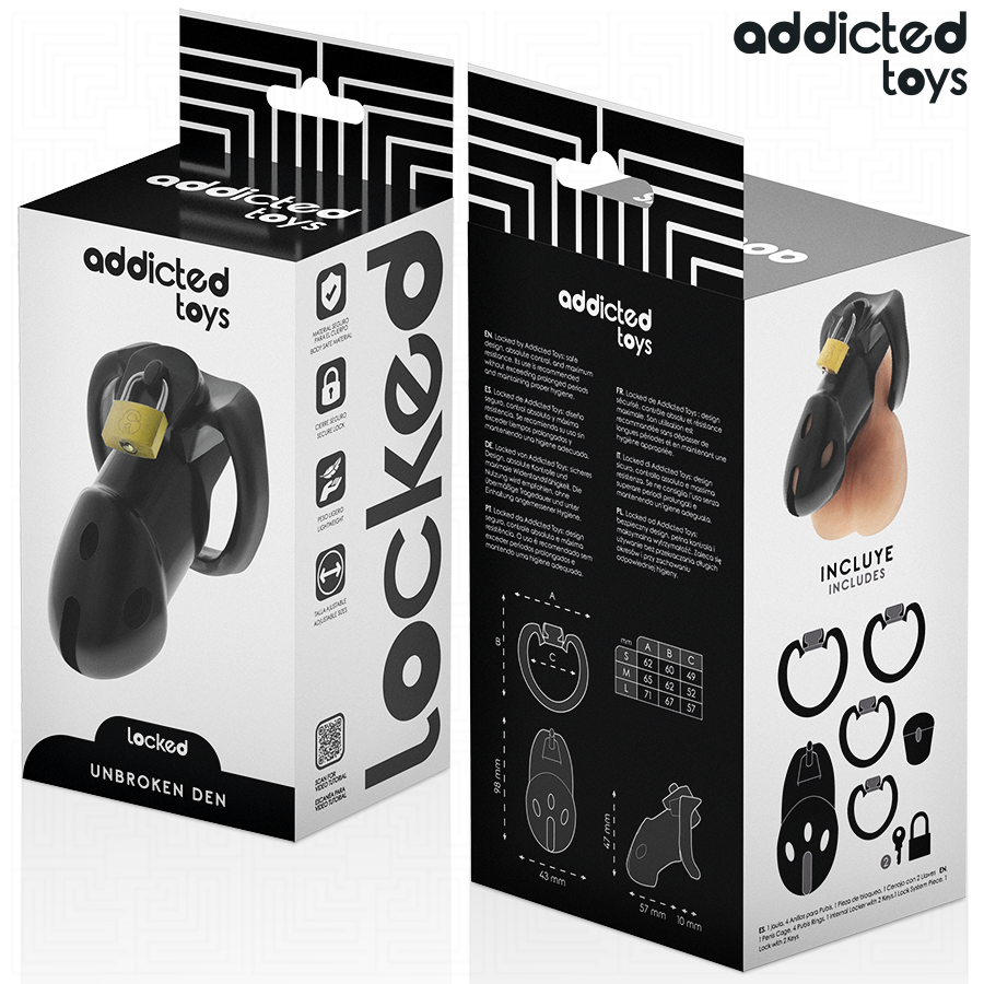 Addicted Toys – Cage de Chasteté Unbroken Den 9,8 cm