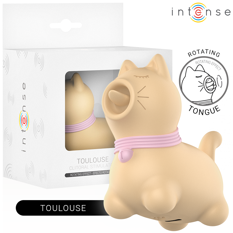 Intense – Stimulateur Toulouse Avec Langue Rotative À 360º Jaune