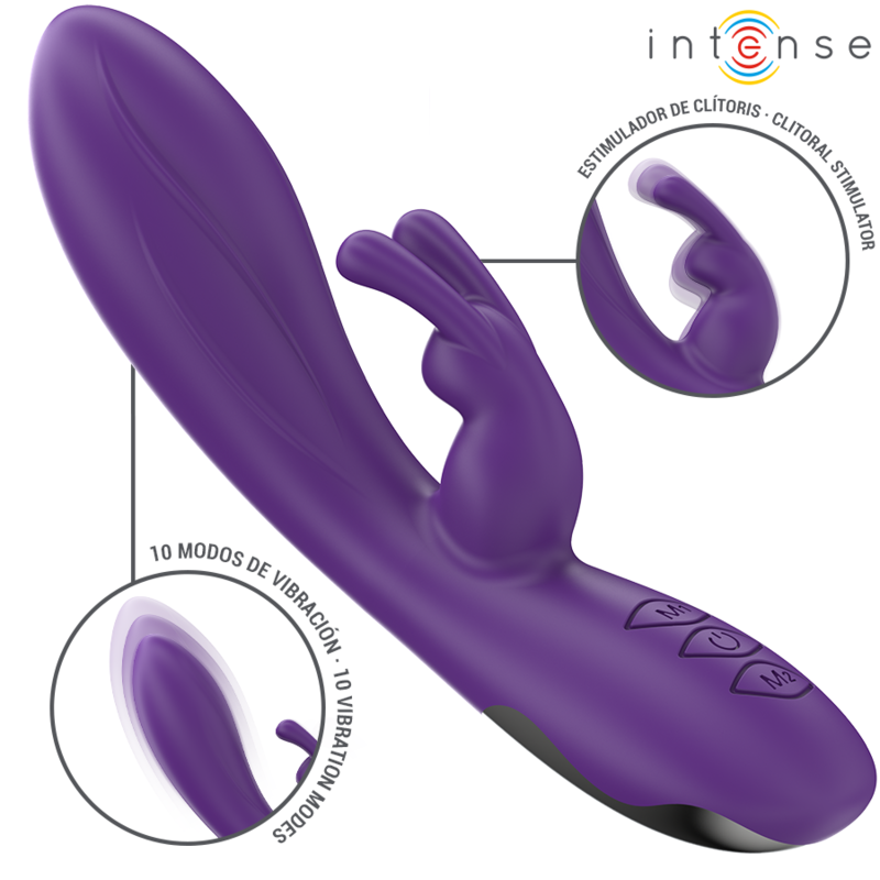 Intense – Randall Vibrateur Rabbit 10 Vibrations Violet