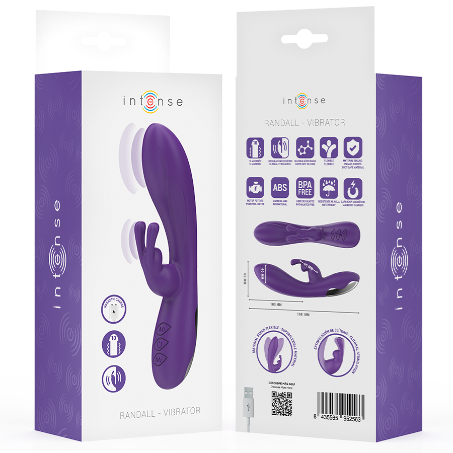 Intense – Randall Vibrateur Rabbit 10 Vibrations Violet
